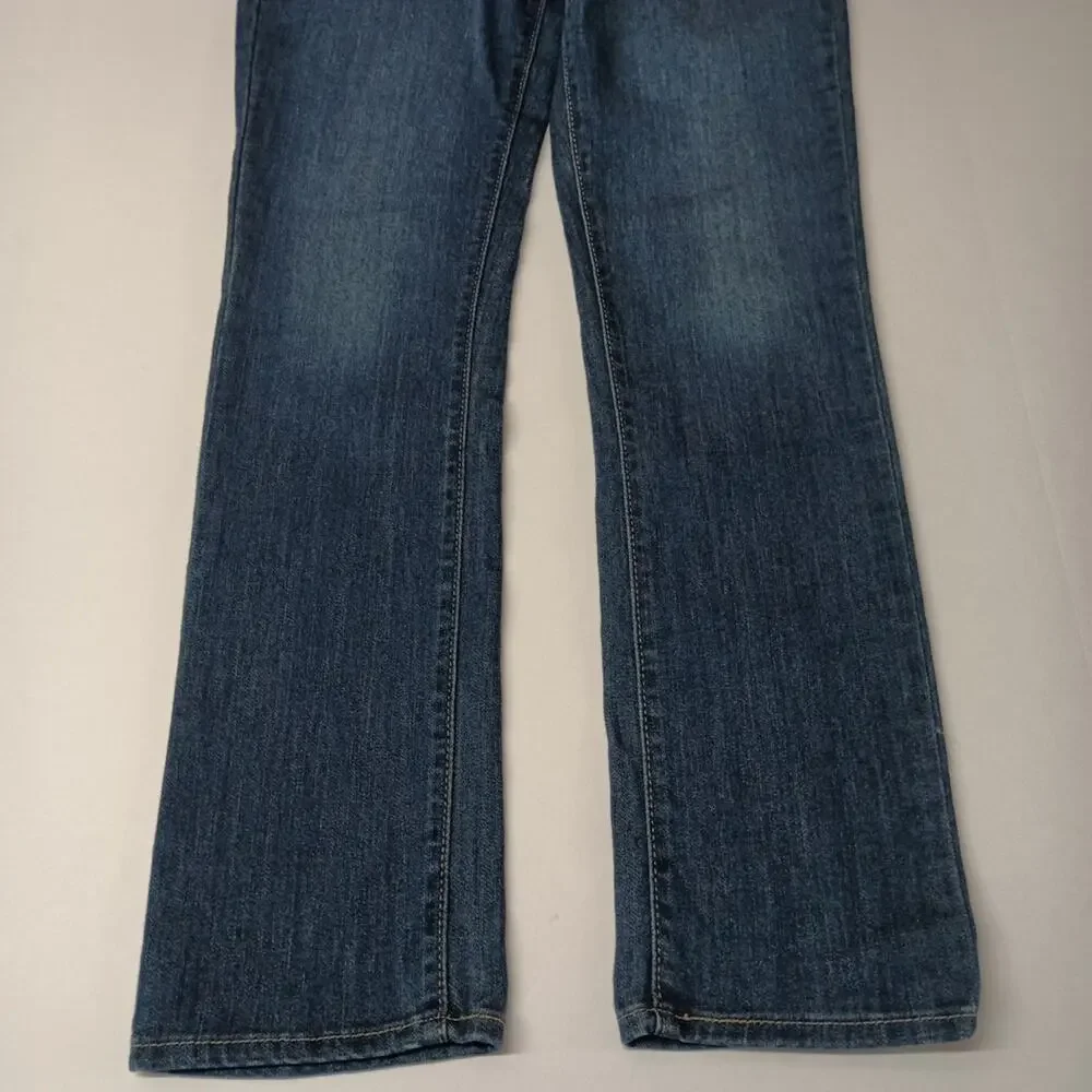 Levi Strauss Signature Jeans Women’s 2M 26x32 Mid Rise Straight Stretch Blue - Picture 2 of 7